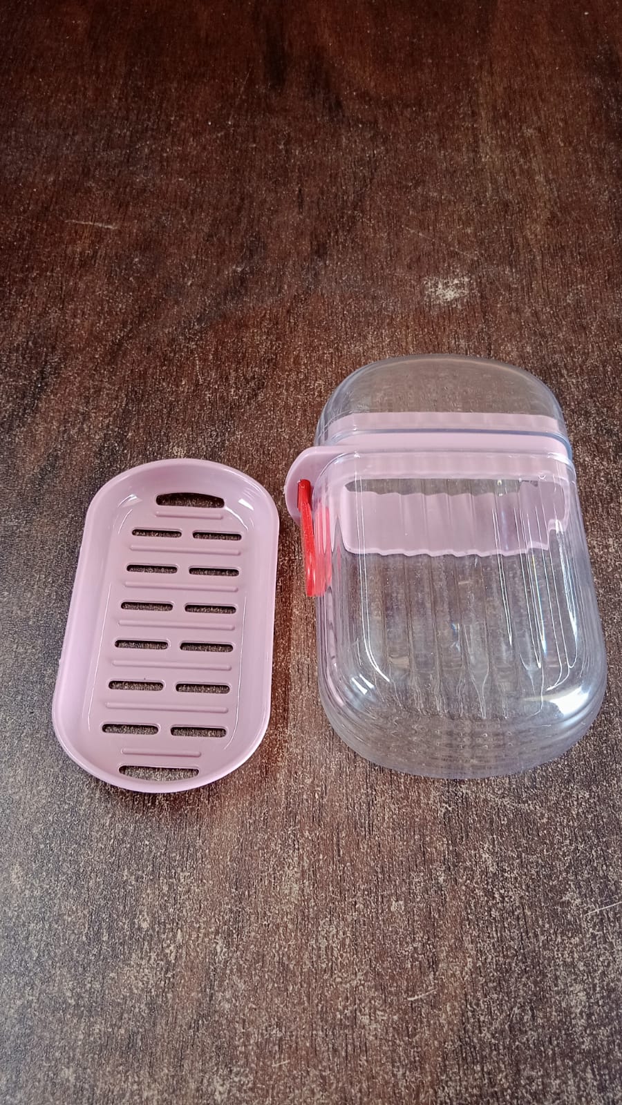 Multipurpose Plastic Soap Dish with Transparent Dust-Proof Lid, Sabudani (1 Pc)