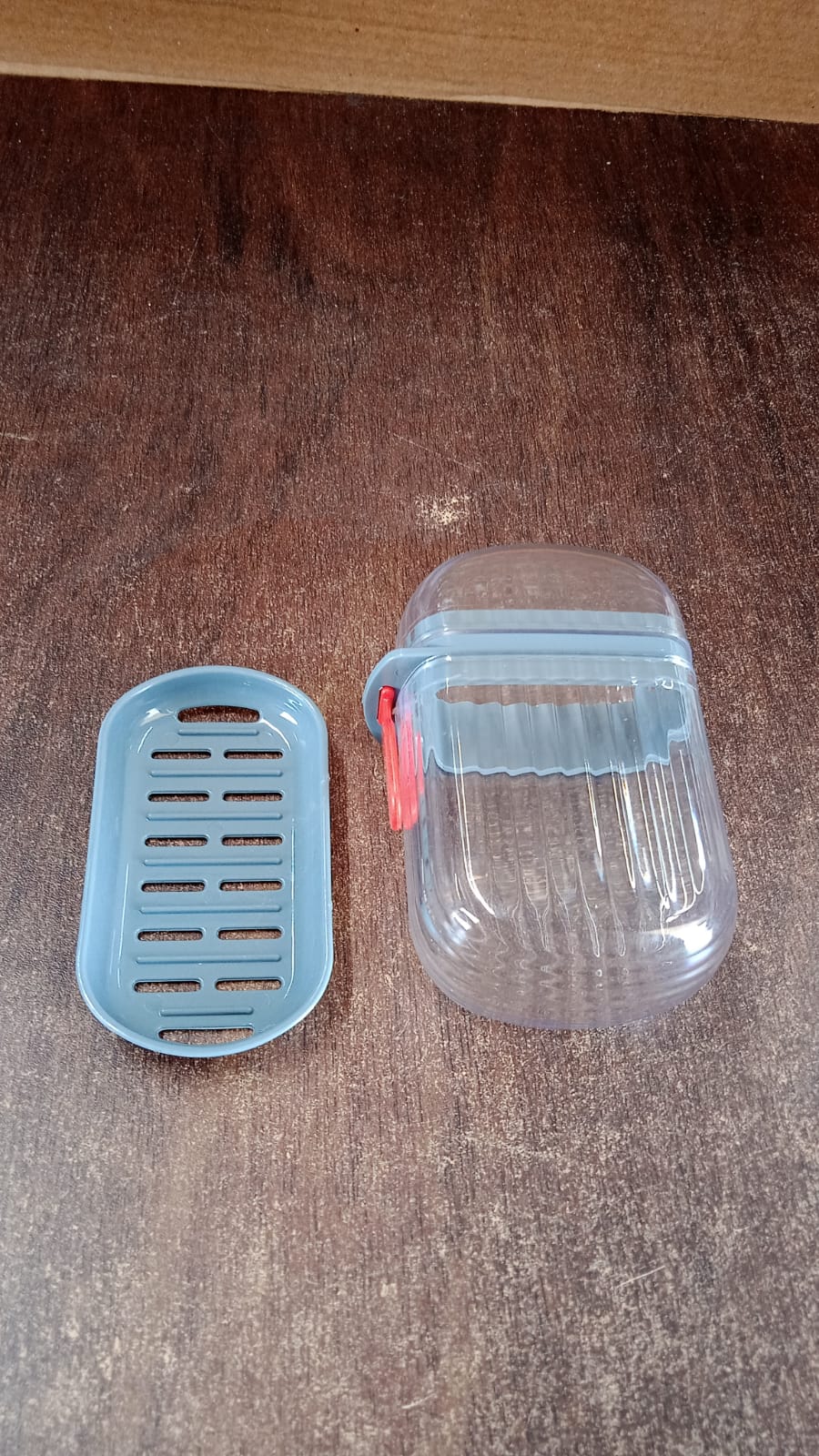 Multipurpose Soap Box Holder with Transparent Dust-Proof Lid ,Sabudani (1 Pc)