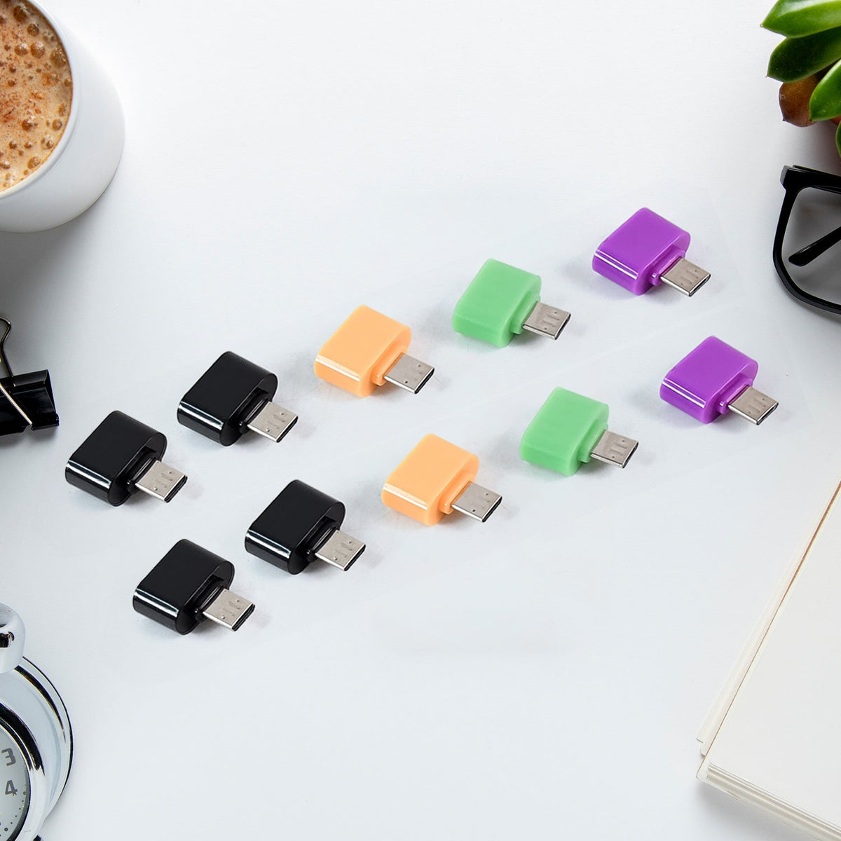 Micro USB OTG Adapter Converter (10 Pcs Set)