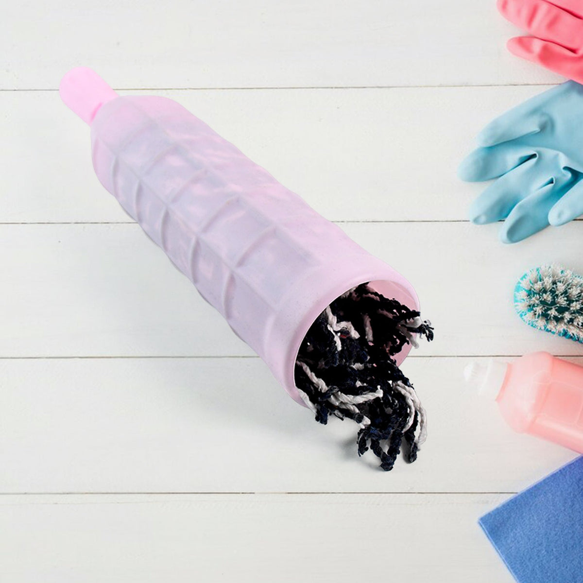 Heavy-Duty Floor Cleaning Bottle Mop Refill with Durable Plastic Bottle