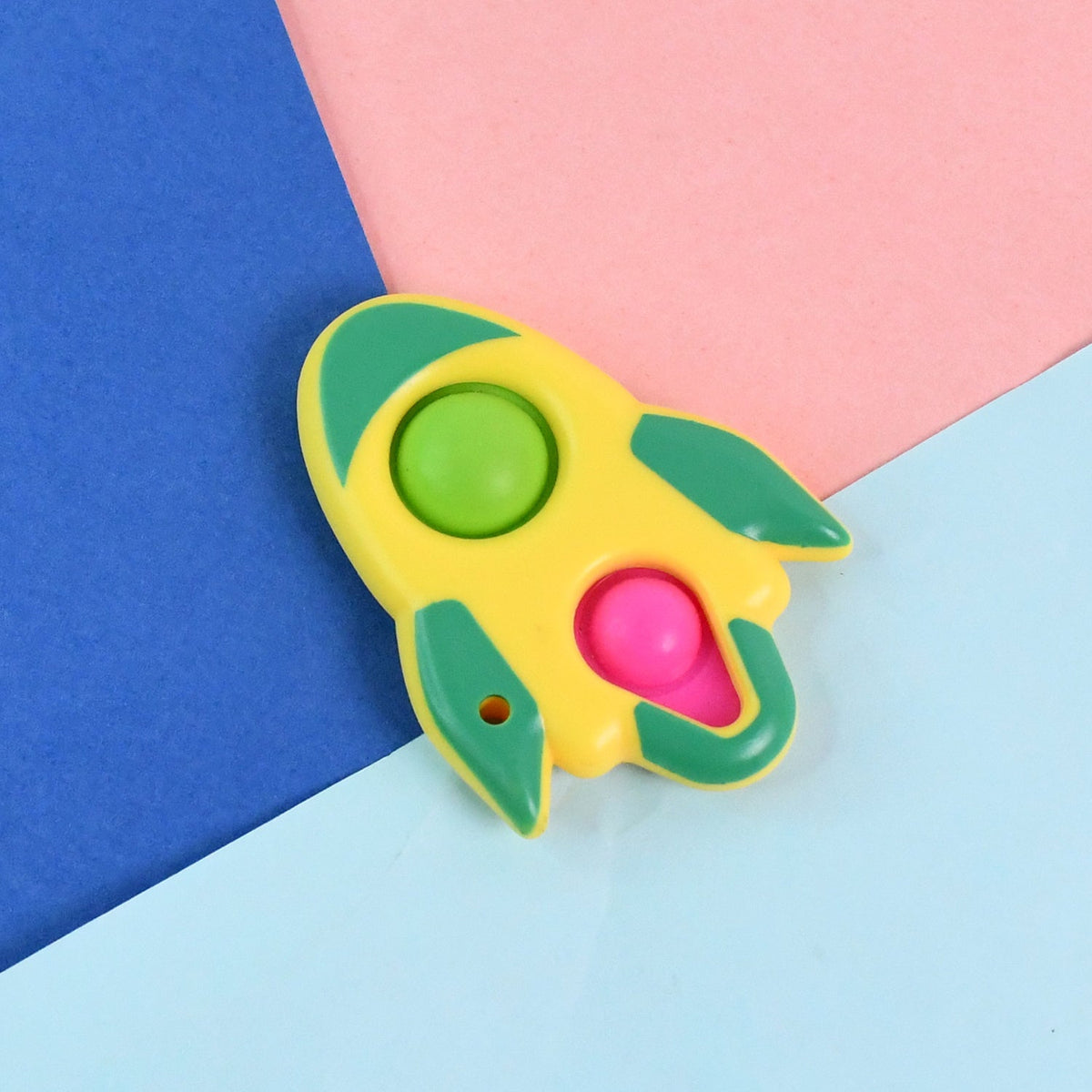 Rocket Shaped Dimple Keychain Toy (1 Pc)