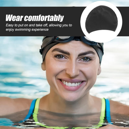 Konex Premium Silicone Waterproof Swimming Cap (1 Pc)