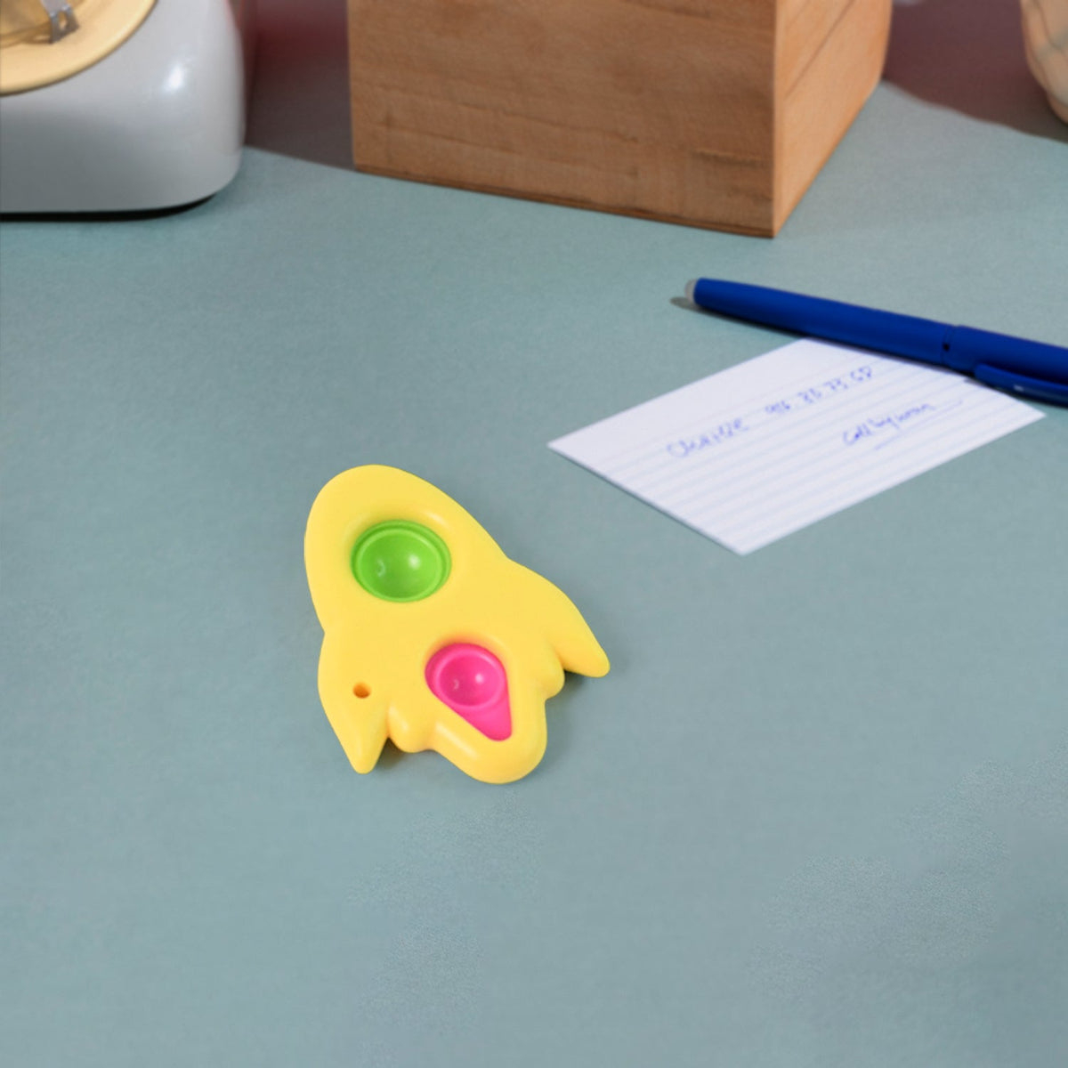 Rocket Shaped Dimple Keychain Toy (1 Pc)