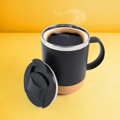 Insulated Coffee Mug with Spill-Proof Lid (Approx 350ML & 1 Pc)