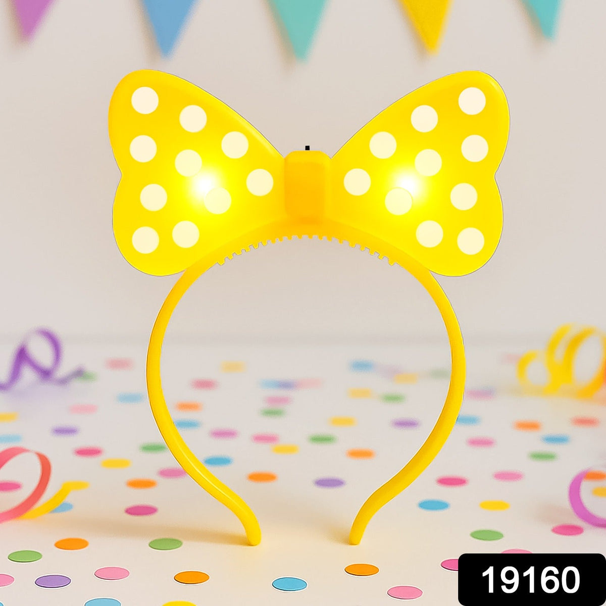 LED Glowing Bow Hairband (1 Pc)