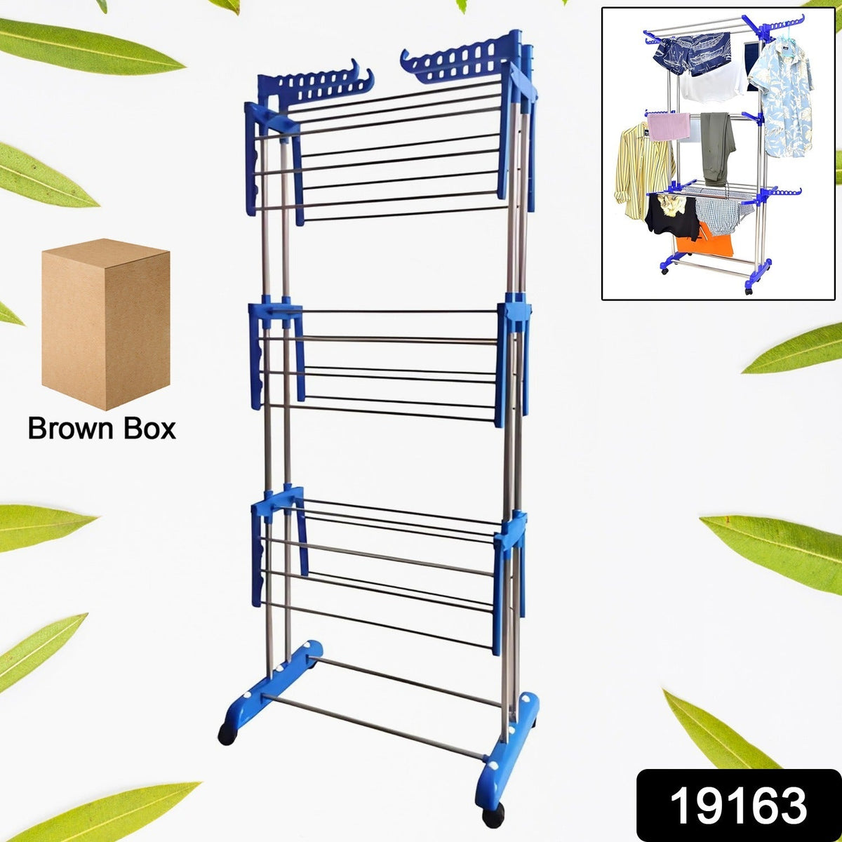 Foldable Stainless Steel Clothes Drying Stand Rack